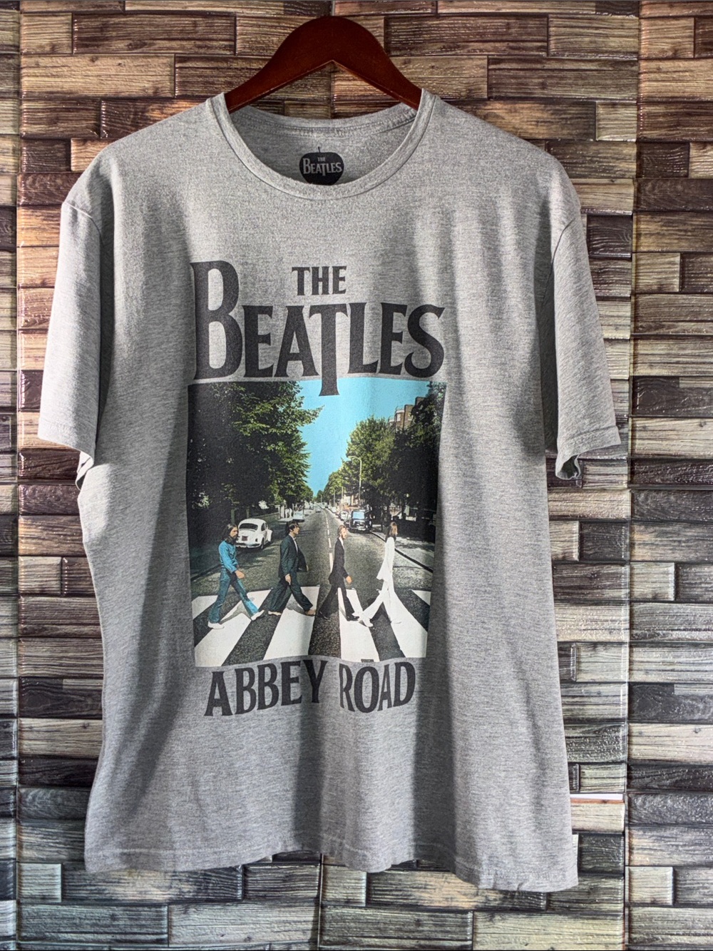 EUC XL The Beatles Gray Abbey Road Graphic Short Sleeve Tee